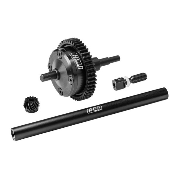 Diff kpl Mitte aus Carbon-Stahl & Alu schwarz GPM TRX MiniMaxx GPMTXMM4712BK