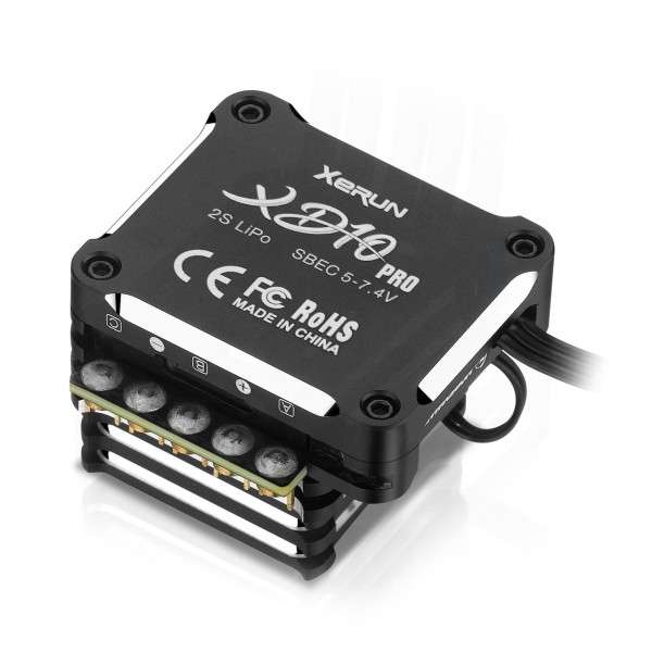Xerun XD10 Pro Schwarz Drift Brushless Regler 100A, 2s LiPo