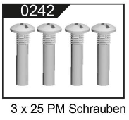 Schrauben 104009-0242 M3x25 PM 