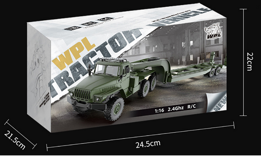 s-idee® 18182 B36 Militär Truck RC LKW Ural B36 Militär Truck LKW 6WD RTR  1:16 grün inkl Akku + Ladegerät NEU: : Spielzeug