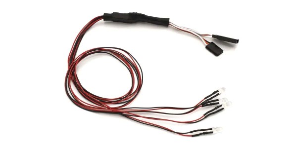 LED Licht-Set Kyosho Fazer 5mm L400 Komplett Front und Heck Halogen/Rot K.97054-4HR
