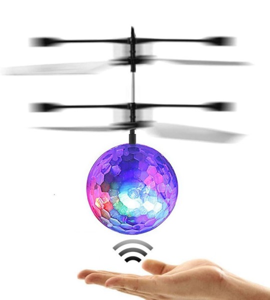 s-idee® 19105 Heliball fliegender Ball mit LED + USB Ladekabel RC flying Ball