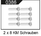 Schrauben 104009-0386 M2x8mm KM 