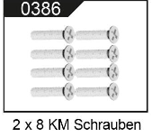 Schrauben 104009-0386 M2x8mm KM