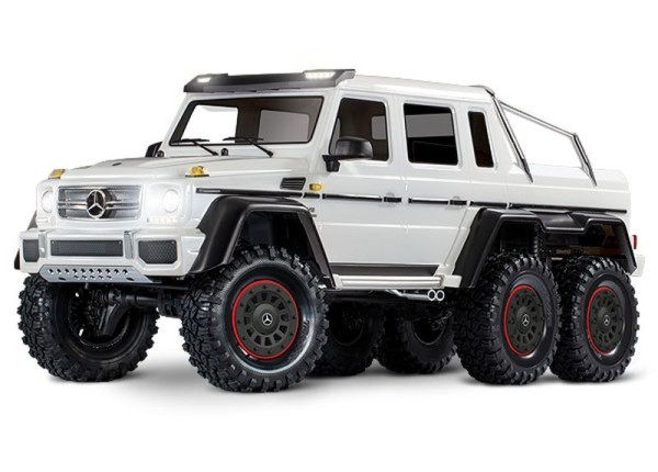TRAXXAS TRX-6 MB G63 AMG 6x6 weiß 1/10 Crawler RTR Brushed, mit LED-Licht, ohne Akku und Ladegerät 