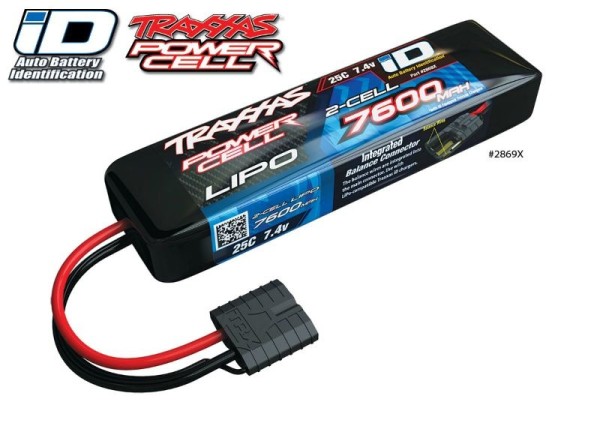 LiPo Power Cell 7600mAh 7,4V 2s 25C