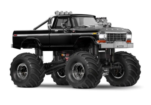 NEU TRAXXAS TRX-4MT Ford F150 4x4 schwarz 1/18 Monster-Truck RTR Brushed, mit Akku und USB Ladegerät