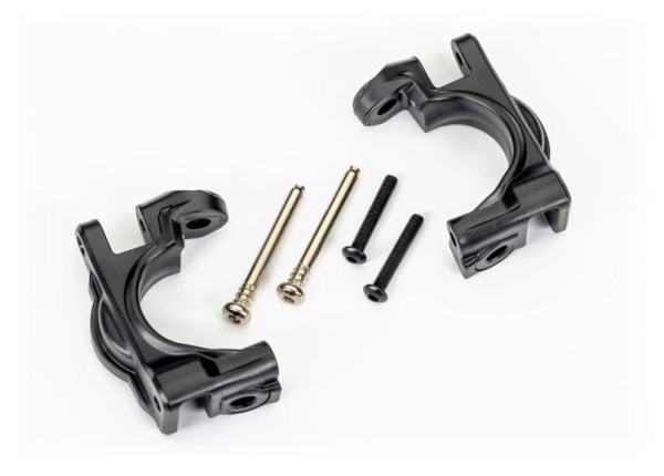Extreme Heavy Duty C-Hubs schwarz l/r mit Kleinteile / Rustler, Hoss, Slash