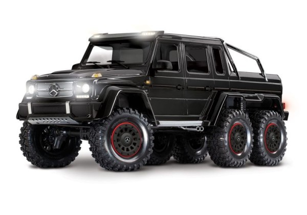 TRAXXAS TRX-6 MB G63 AMG 6x6 schwarz 1/10 Crawler RTR Brushed, mit LED-Licht, ohne Akku und Ladegerät 