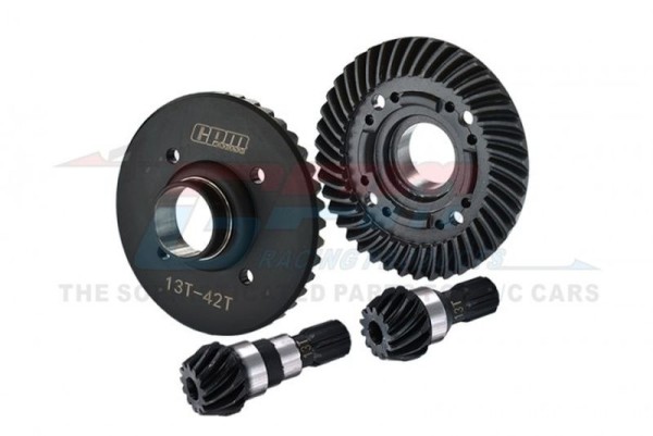 Tellerrad 42Z mit Ritzel 13Z Chromstahl v&h GPM TRX XRT, X-Maxx GPMSTXM1200FRBK