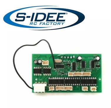 s-idee® Empfängerplatine Vollmetall Bagger 1:14 Huina 1580 580 Metallbagger