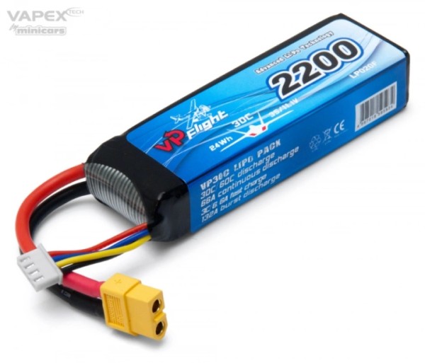 Li-Po Battery 3S 11,1V 2200mAh 30C XT60-Connector