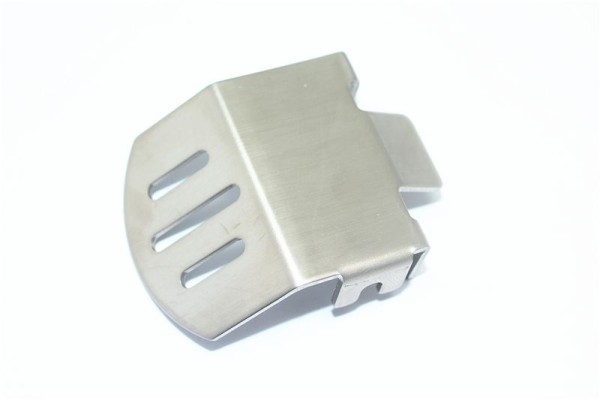 GPM Edelstahl Unterboden Getriebeschutz v/h schwarz TRX4 6 WLTOYS 104010 104011 104006