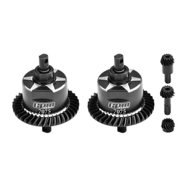 Diffs kpl v/h aus Carbon-Stahl & Alu schwarz GPM TRX MiniMaxx GPMTXMM1137SBK