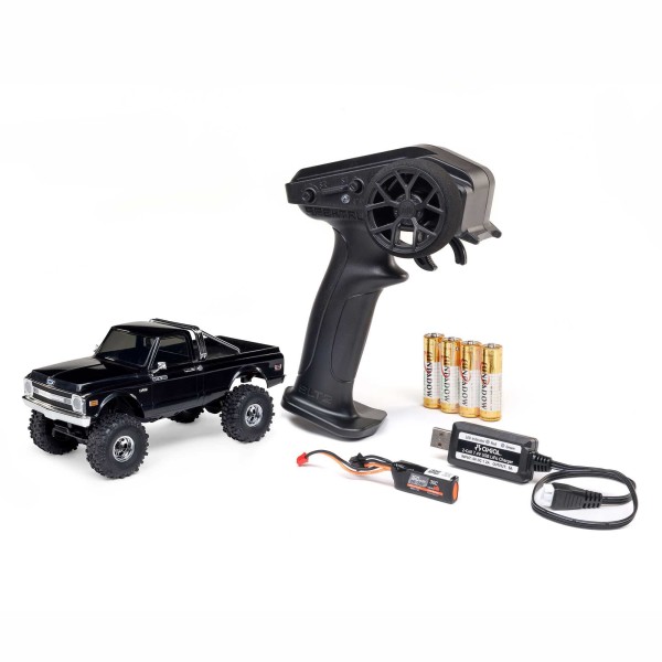 Axial SCX30 Chevrolet K10 4X4 RTR Brushed Rock Crawler (Battery & Charger Included), Black 1:30