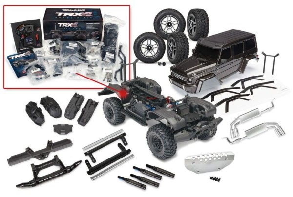 TRAXXAS TRX-4 MB G500 schwarz Kit-Set 1/10 Crawler RTR Brushed, Bausatz mit Elektronik, ohne Akku un