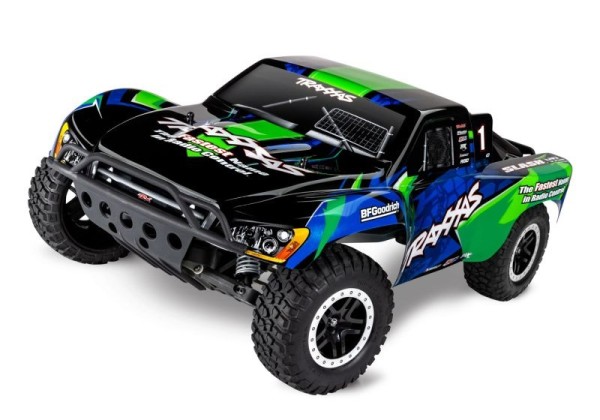 TRAXXAS Slash VXL grün 1/10 2WD Short-Course RTR Brushless, mit TSM, ohne Akku und Ladegerät-Copy