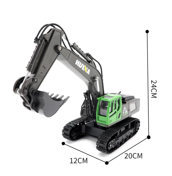 s-idee® 1558 grau ferngesteuerter RC Bagger 1:16 Huina