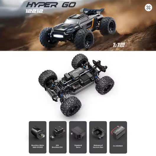 s-idee® MJX 12212 RC Car 1:12 Brushless Highspeed Off-Road Truck 2S/3S 58Kmh