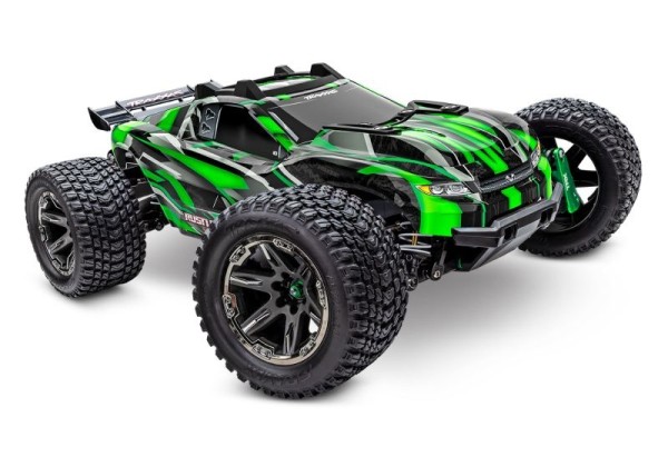 TRAXXAS Rustler 4x4 Ultimate grün 1/10 Stadium Truck RTR Brushless, ohne Akku/Ladegerät, Clipless