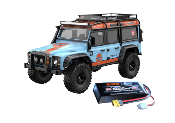s-idee® MJX H8H blau 1:8 RC Crawler Brushless mit 3s 5000Mah Akku Off-Road Allrock Series