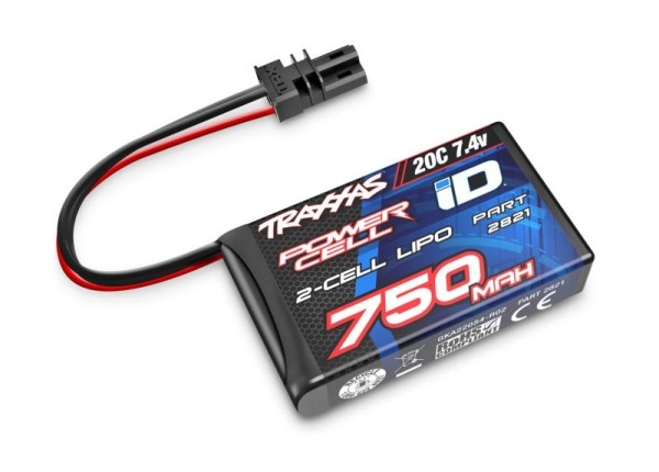 Lipo 7,4 V 750 mAh 2S 20C – ID für die 1/18 TRX-4M Fahrzeuge