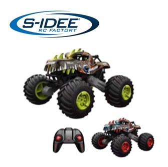 s-idee® 333-DJ19161 RC Dinosaurier Auto 4 WD 1:16 mit 2,4 GHz 15 km/h schnell Auto