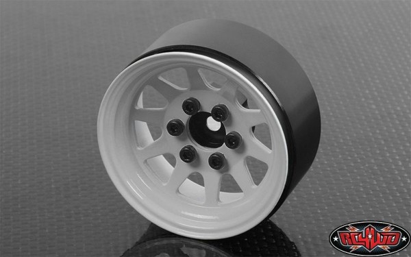 4er Set OEM Stamped Steel 1.9 Beadlock Wheels (White)