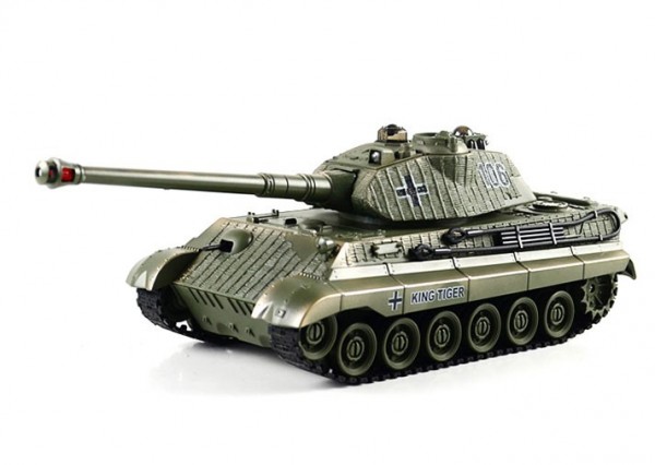 s-idee® Battle Panzer 99805 1:28 mit integriertem Infrarot Kampfsystem 2.4 Ghz RC R/C