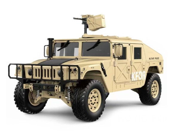s-idee® HG P408 sand RC 1/10 2.4G 4WD 16CH 30 km/h Rc Model Car U.S.4x4 Military Vehicle Truck incl.