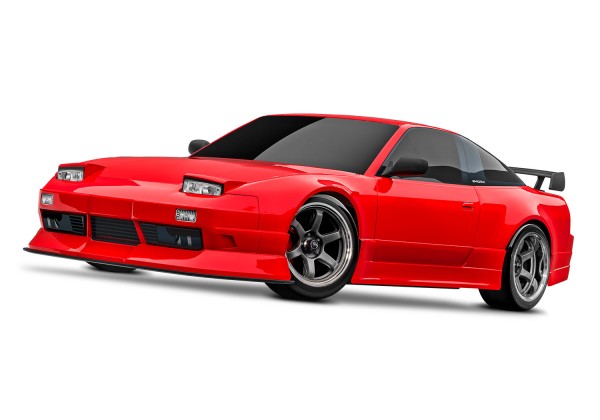 TRAXXAS 4-TEC Nissan 240SX rot 1/10 Drift RTR Brushed, ohne Akku und Ladegerät TRX105247-4-RED